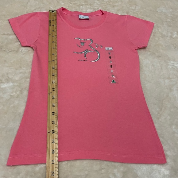 Think Australia Pink Girl’s Koala Print T-Shirt Size:8 (NWT) - Picture 4 of 5